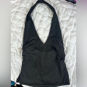 Black Halter Neck top